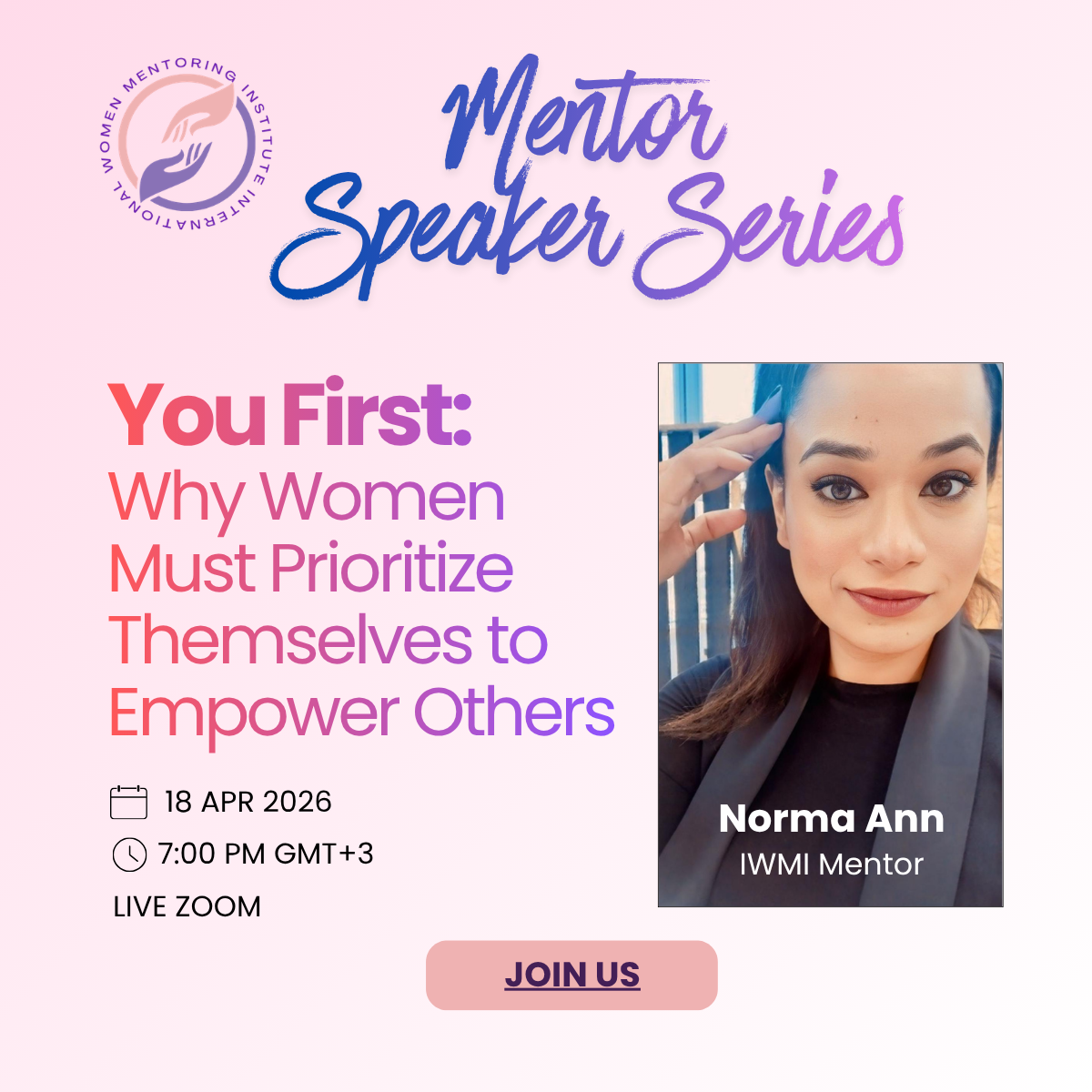 Mentor speaker series poster 2